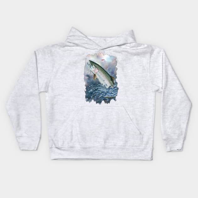 Steelie Kids Hoodie by Dave Bartholet Wildlife Art